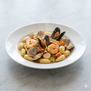 293.Gnocchi con frutti di mare