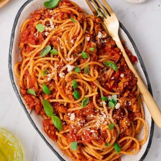 Spaghetti Ala Vegan Boloñesa
