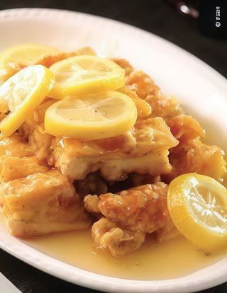 Pollo Con Salsa Limón Casera