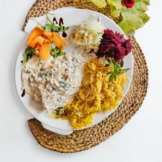 Pierś w sosie kurkowym