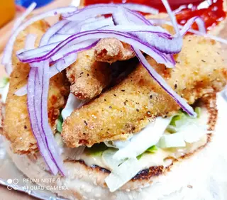 Burger Chrupiące kurczaki