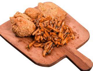 3 Pcs Of Chicken And Fries Masala