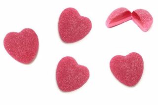 Cuori Ripieni Splendenti rossi 100g