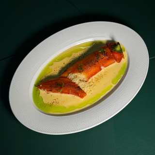 Перець Капі з кускусом та сирним соусом