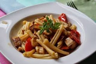 Caserecce pesce spada e melanzane