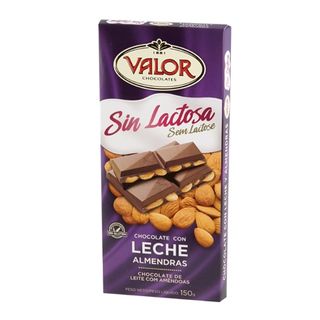 Chocolate con Leche y Almendras Valor sin Gluten 150 Gr.