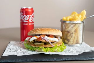 Meniu dublu cheeseburger pui