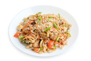 Тяхан с курицей