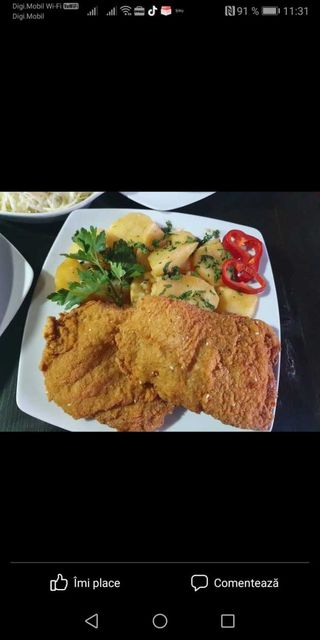 Snitel parizian de porc