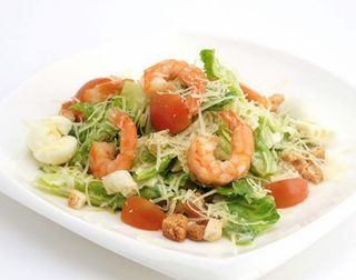 Салат "Цезарь" с креветками