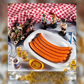 სოსისი ფრანკფურტერი  მდოგვით