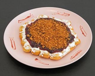 Bubble Waffle de Cheesecake