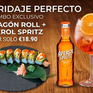 COMBO APEROL SPRITZ + DRAGON ROLL