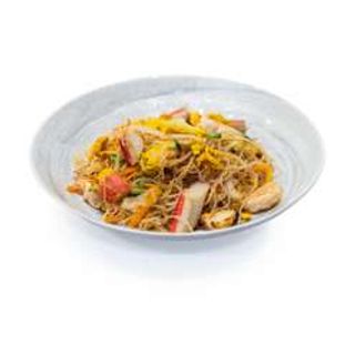 185. Spaghetti di riso con frutti di mare