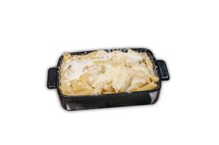 Penne Quattro Formaggi gratinate pe vatra