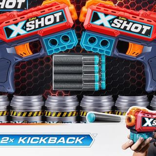 Set 2 blastere X-Shot - Excel Kickback, 8 proiectile [4129304]