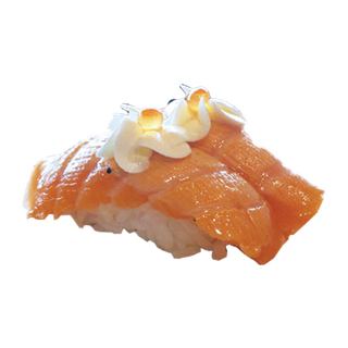 3. Salmón flambeado （2 piezas）