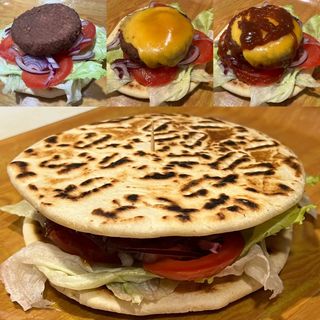 Piada burgher vegetariana