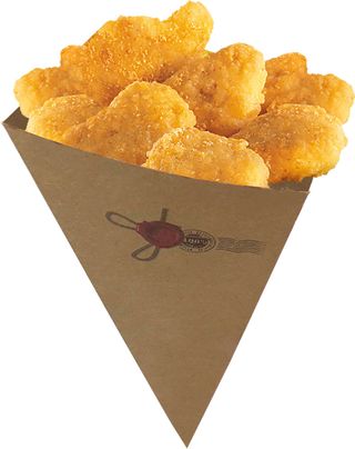 Cono con pepite di pollo