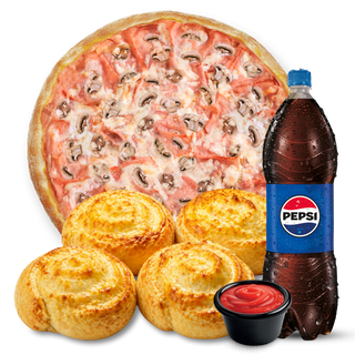 Capricciosa XL + Cheese Rolls + Pepsi 1,5L