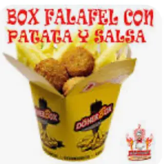 box de flafel con ptata