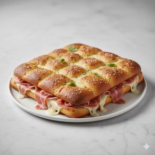 Mega focaccia serrano