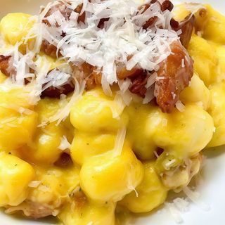 Gnocchi carbonara receta original