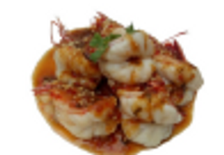 Gamberi con salsa di tamarindo 5 pezzi