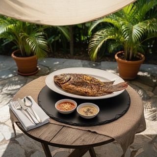 Steamed Whole Fish In Sauce