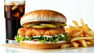 Chicken burger menù