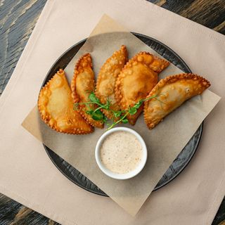 чебурята с семгой