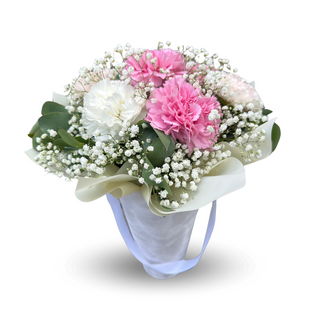 Flowerbox Rożek z goździkami