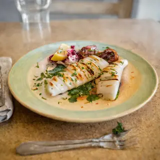 Gamberi e Calamari Grigliati