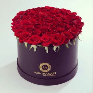 box large fleurs rouge