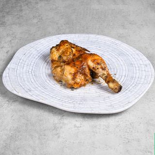 Medio pollo asado con Su Jugo