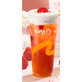 Strawberry Black Tea with Salted Cream