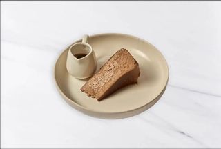 Обожженный шоколадный чизкейк с заварным кремом