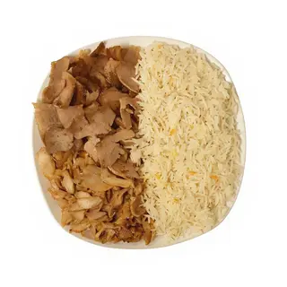 Plato Kebab Ternera Arroz y Carne