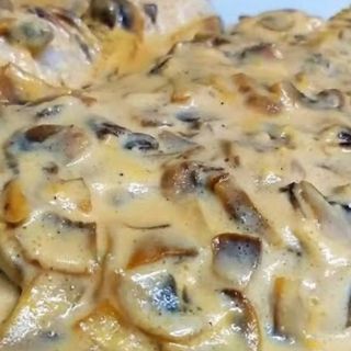 Escalope Con Champiñones