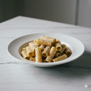 Rigatoni cacio e pepe