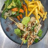 Brochettes de Poulet Mariné 