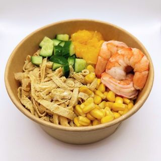 Poke with tiger shrimp