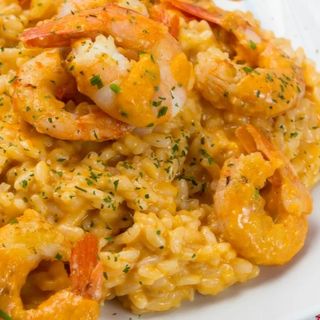 Arroz con Pescado y Langostinos al Curry