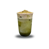 Matcha With Strawberry Shortcake Foam