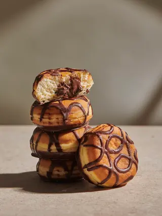 Berlina rellena de chocolate