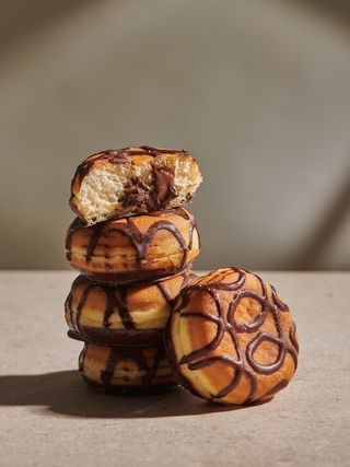 Berlina rellena de chocolate