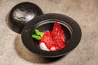 Веган панакота с ягодово кули 150г