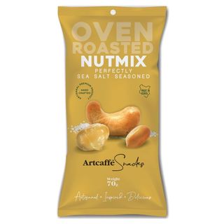 Artcaffe Ready Salted Mixed Nuts [Peanuts, Cashews and Macadamias] 70g