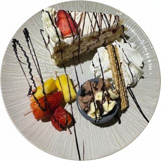 Tarta de fresa (porción)
