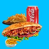 Combo De Pita Kebab Relleno De Pollo Y Ensalada